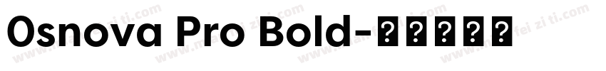 0snova Pro Bold字体转换